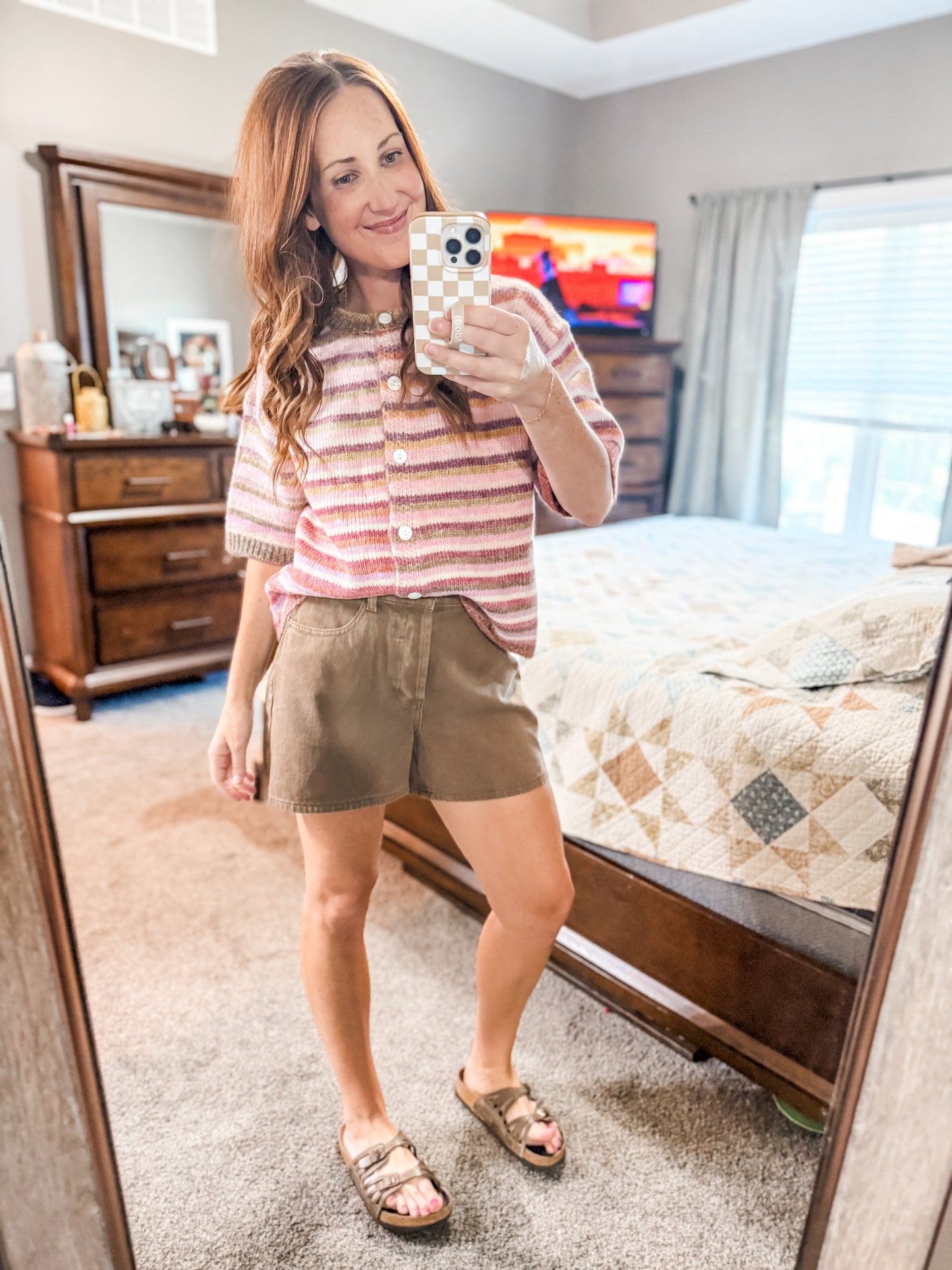 Confetti In My Closet Short Sleeve Sweater Berry