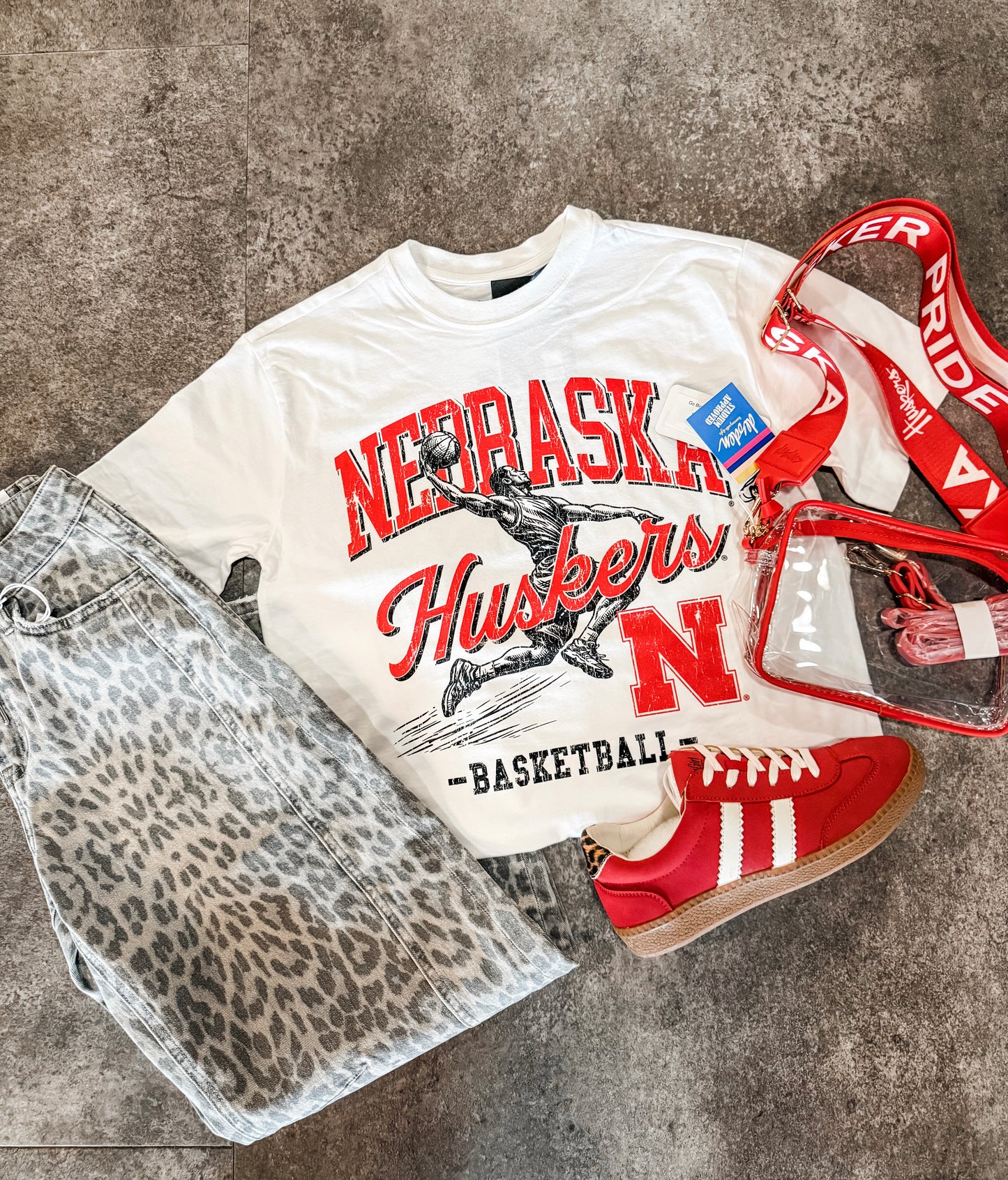 Nebraska Basketball Dunk T