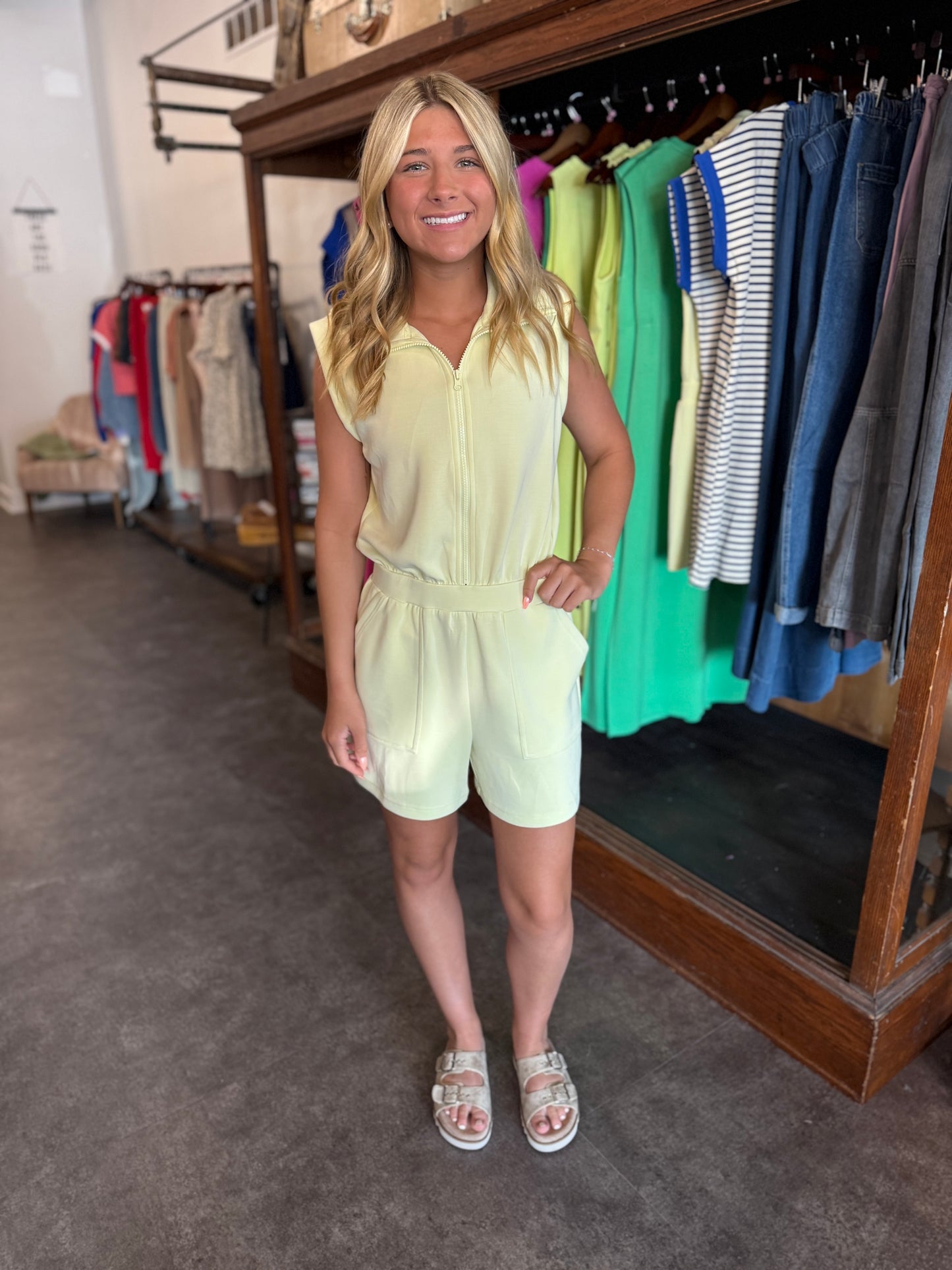 Summer Dream Romper Lemon Cream