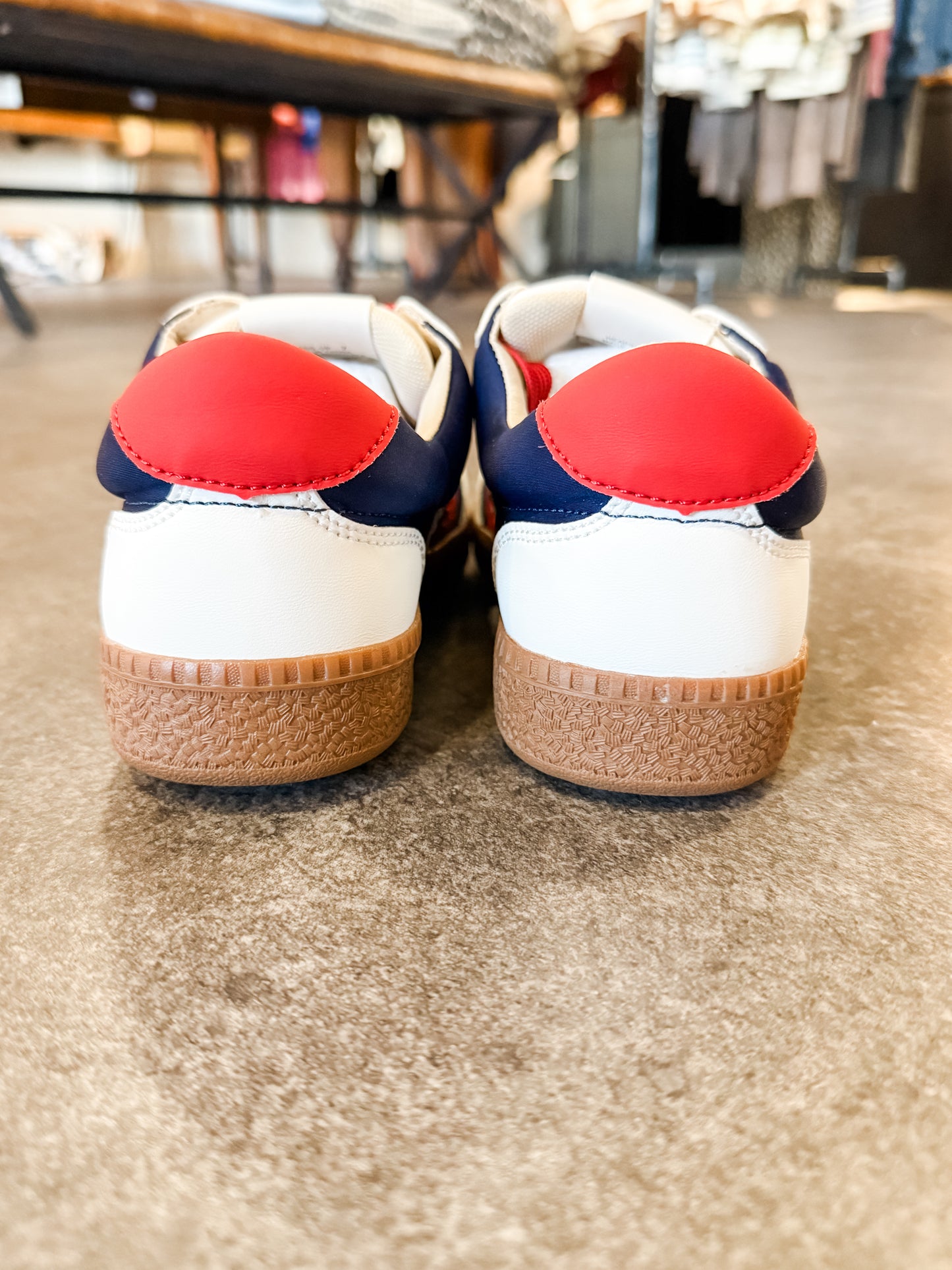 Corky’s Heads Up Sneaker Navy/Red