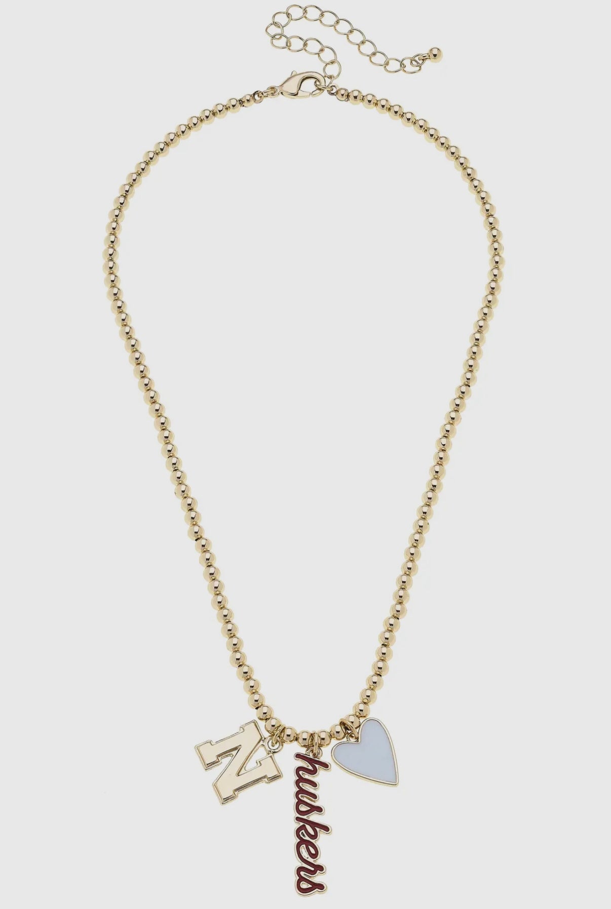 Nebraska Huskers Charm Necklace