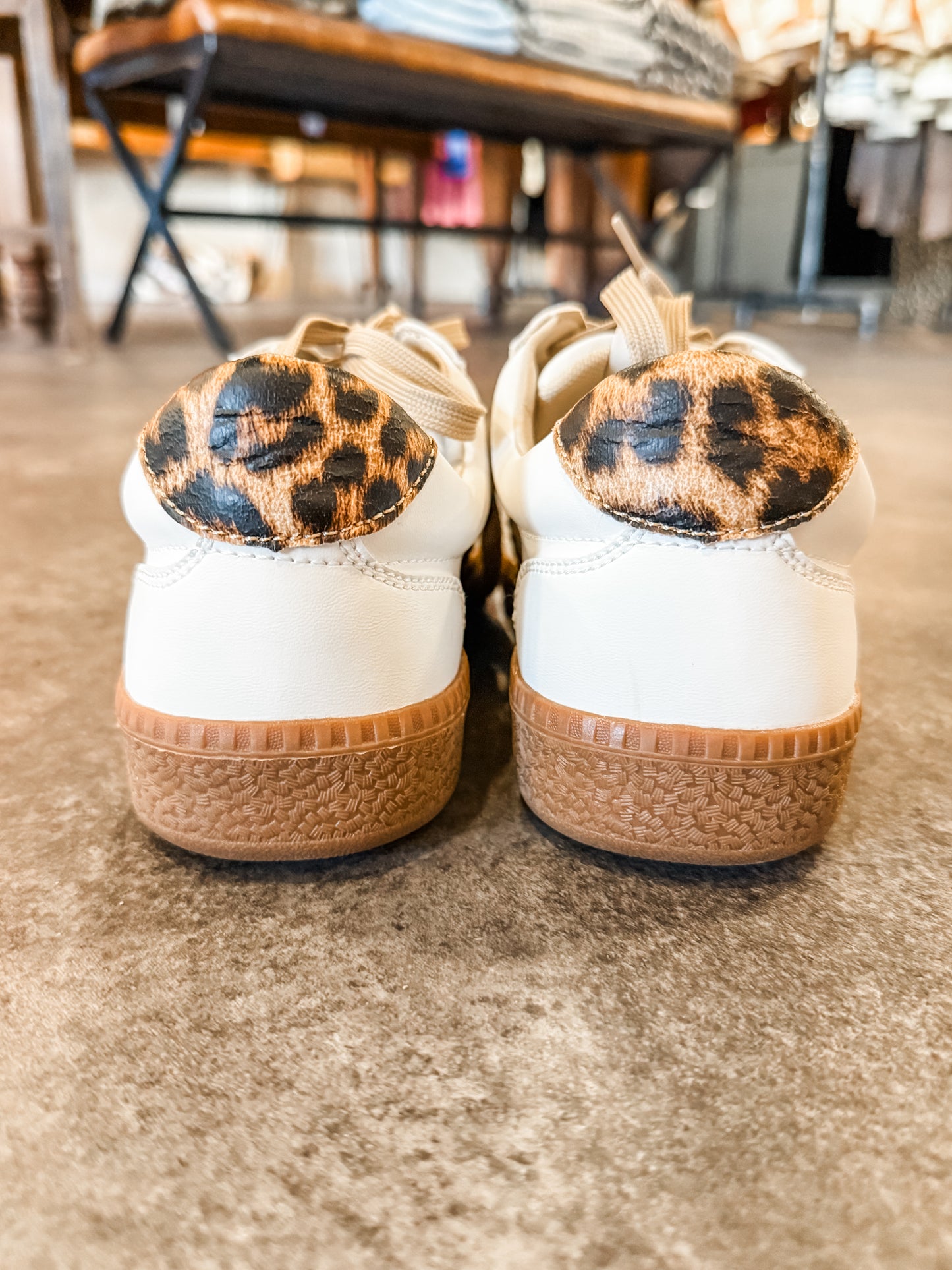 Corky’s Heads Up Sneaker Leopard