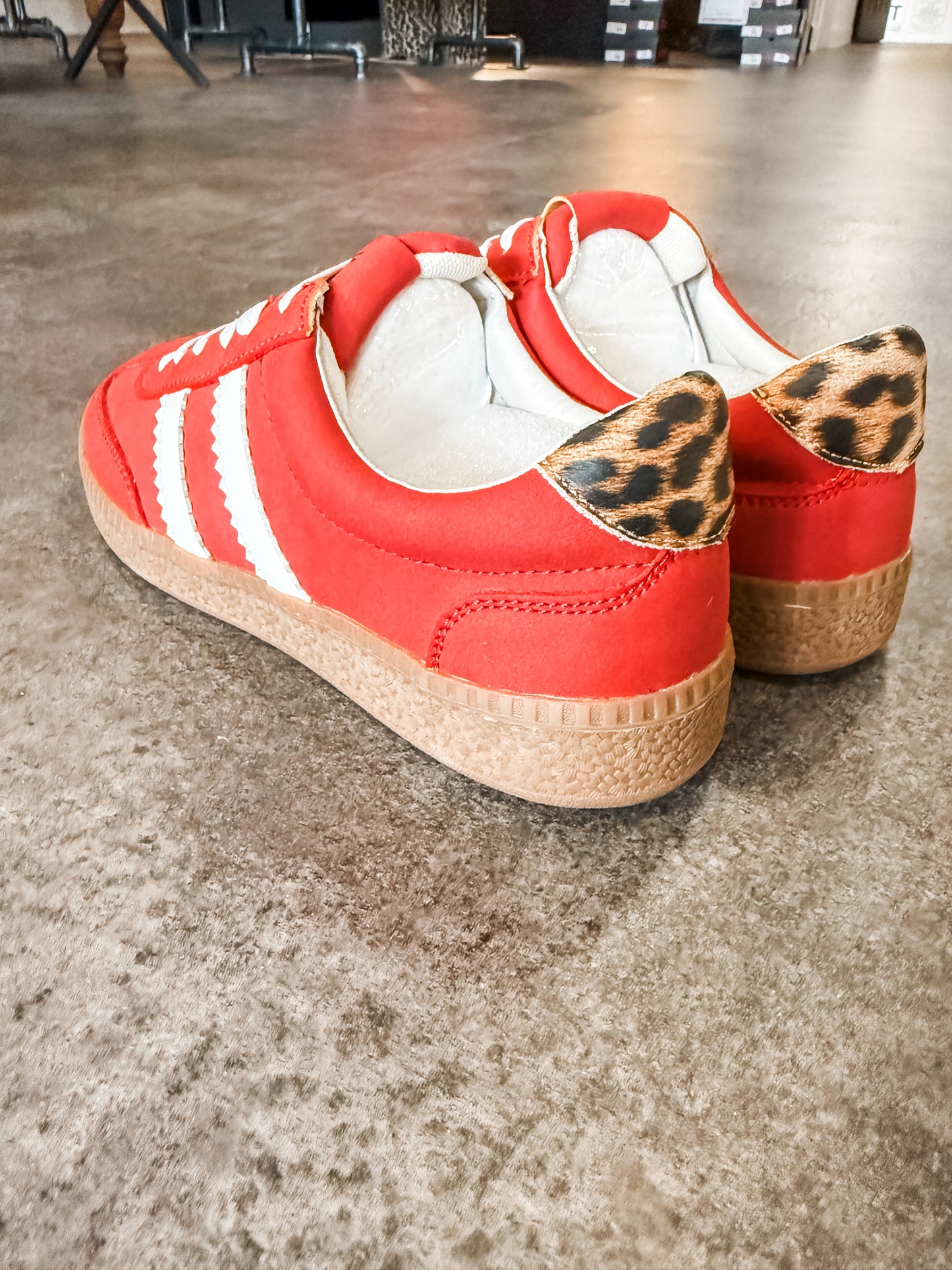 Corky’s Heads Up Sneaker Red