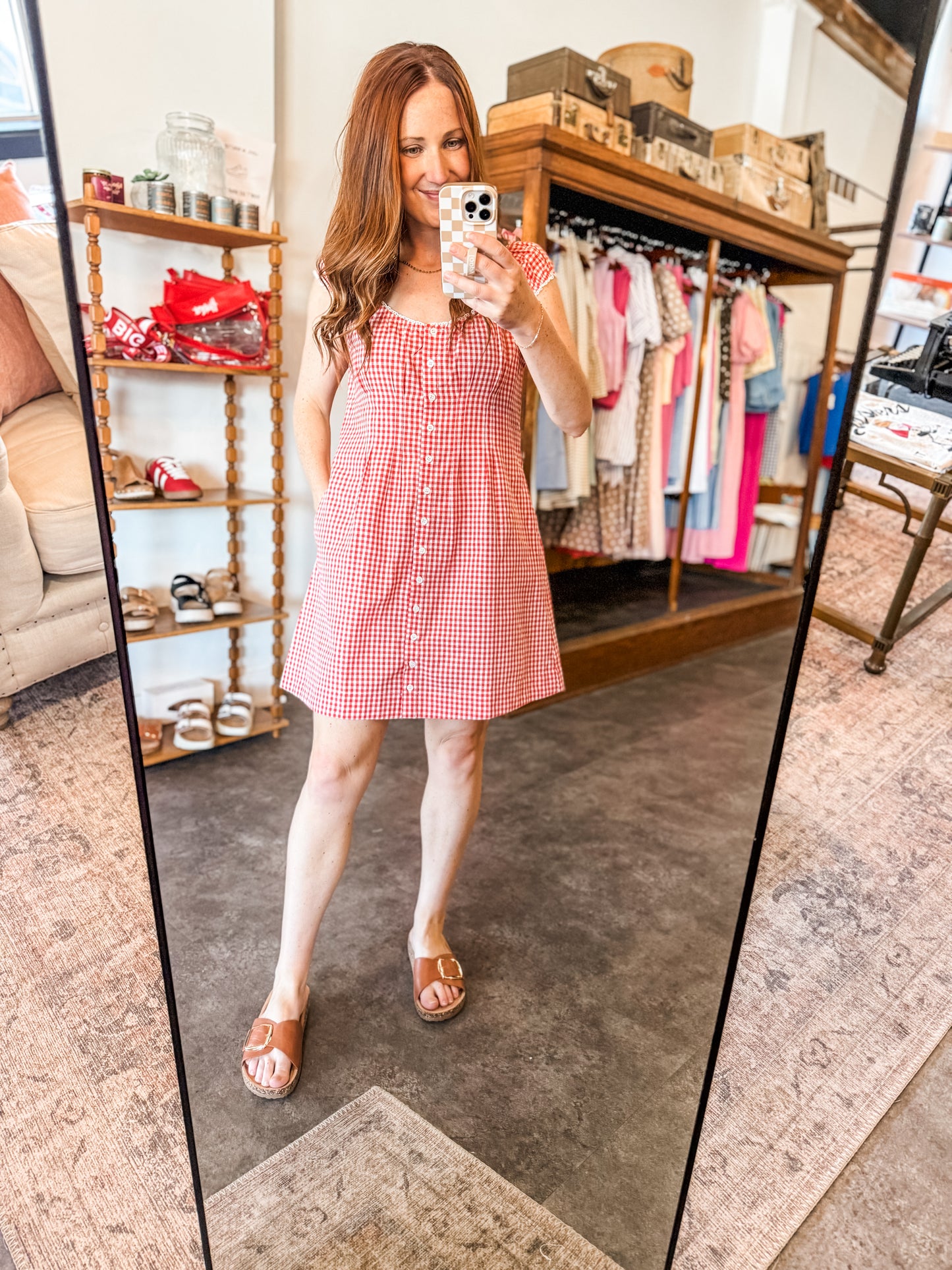 Cherry on Top Gingham Dress
