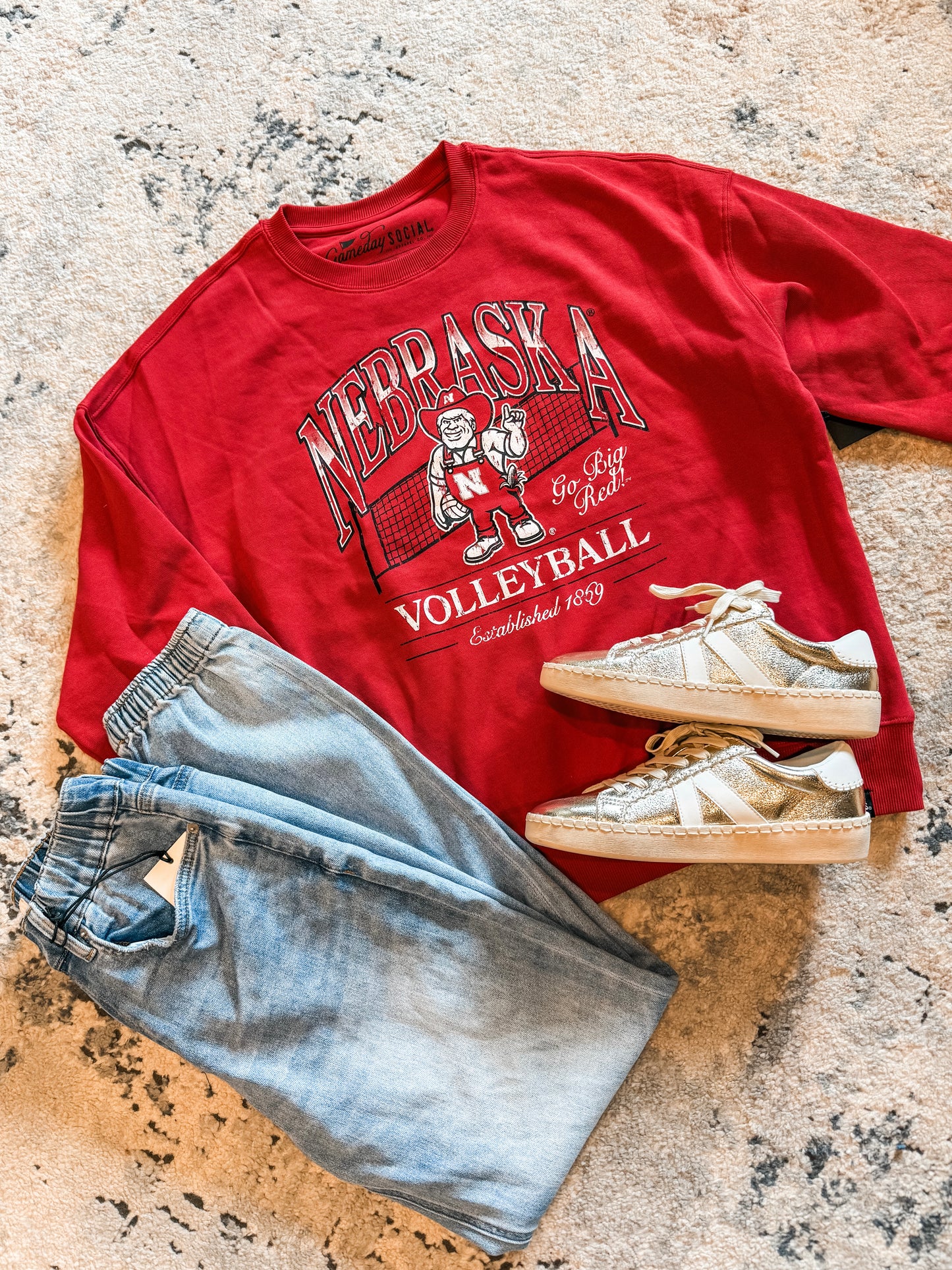 Nebraska Williams Volleyball Crewneck