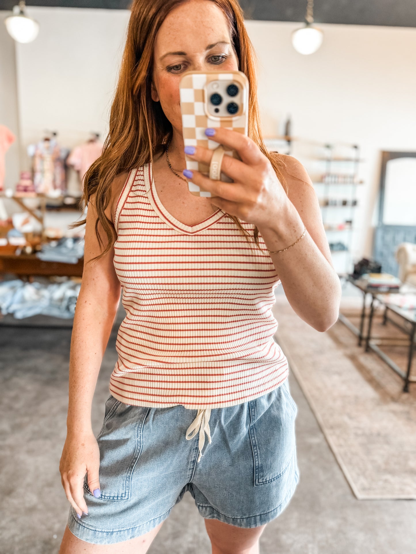 Throw and Go Tank Red Stripe