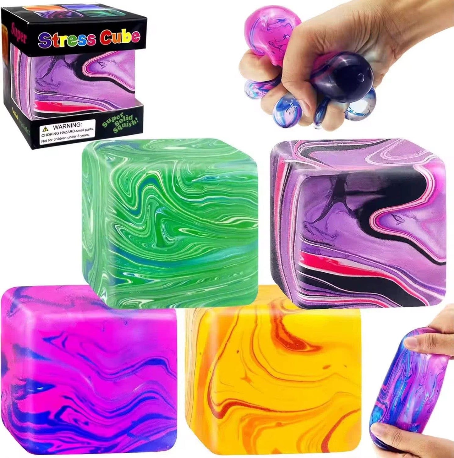 Swirl Cube Squishy