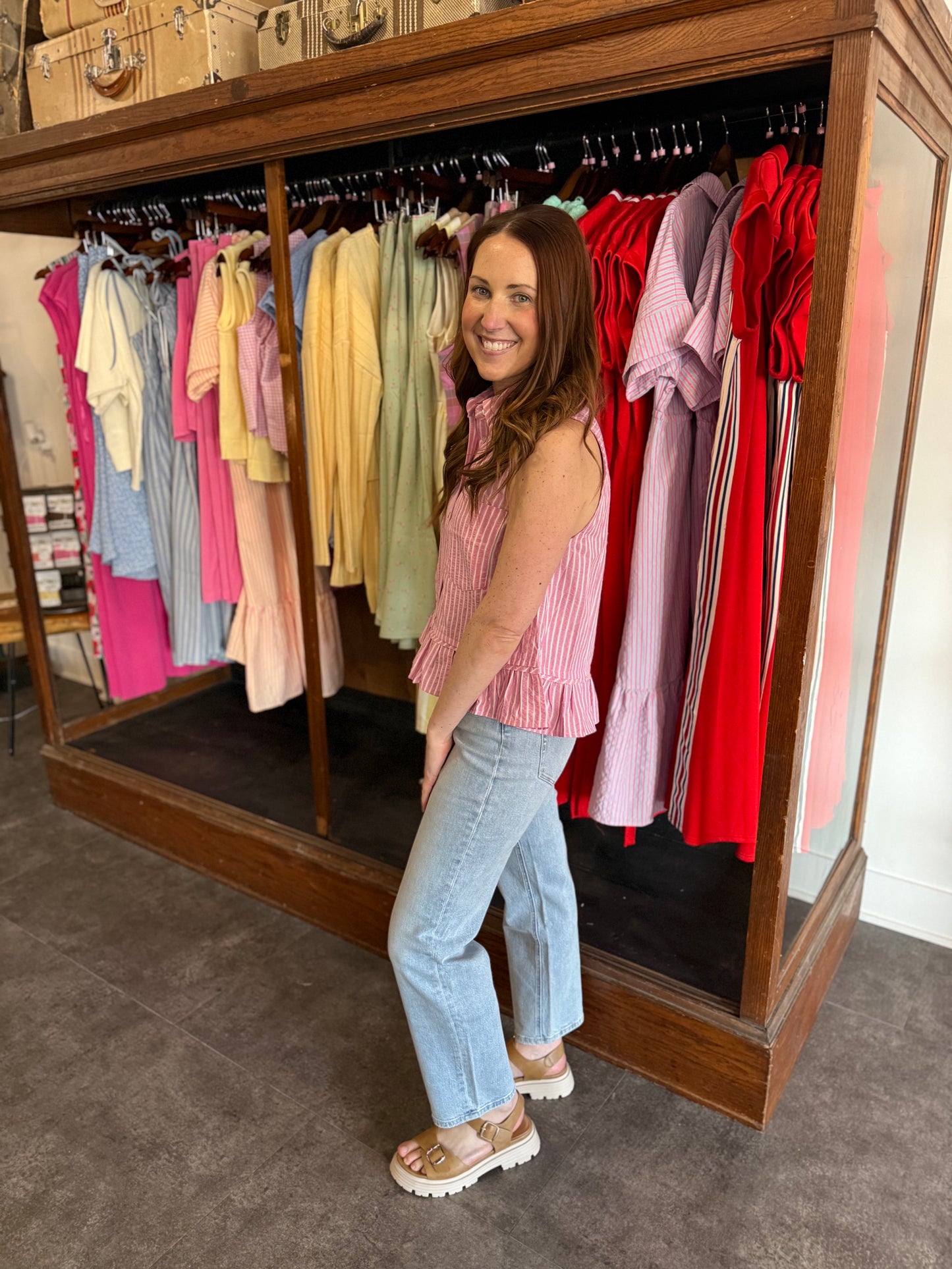 Sunday Stripes Shirt Pink