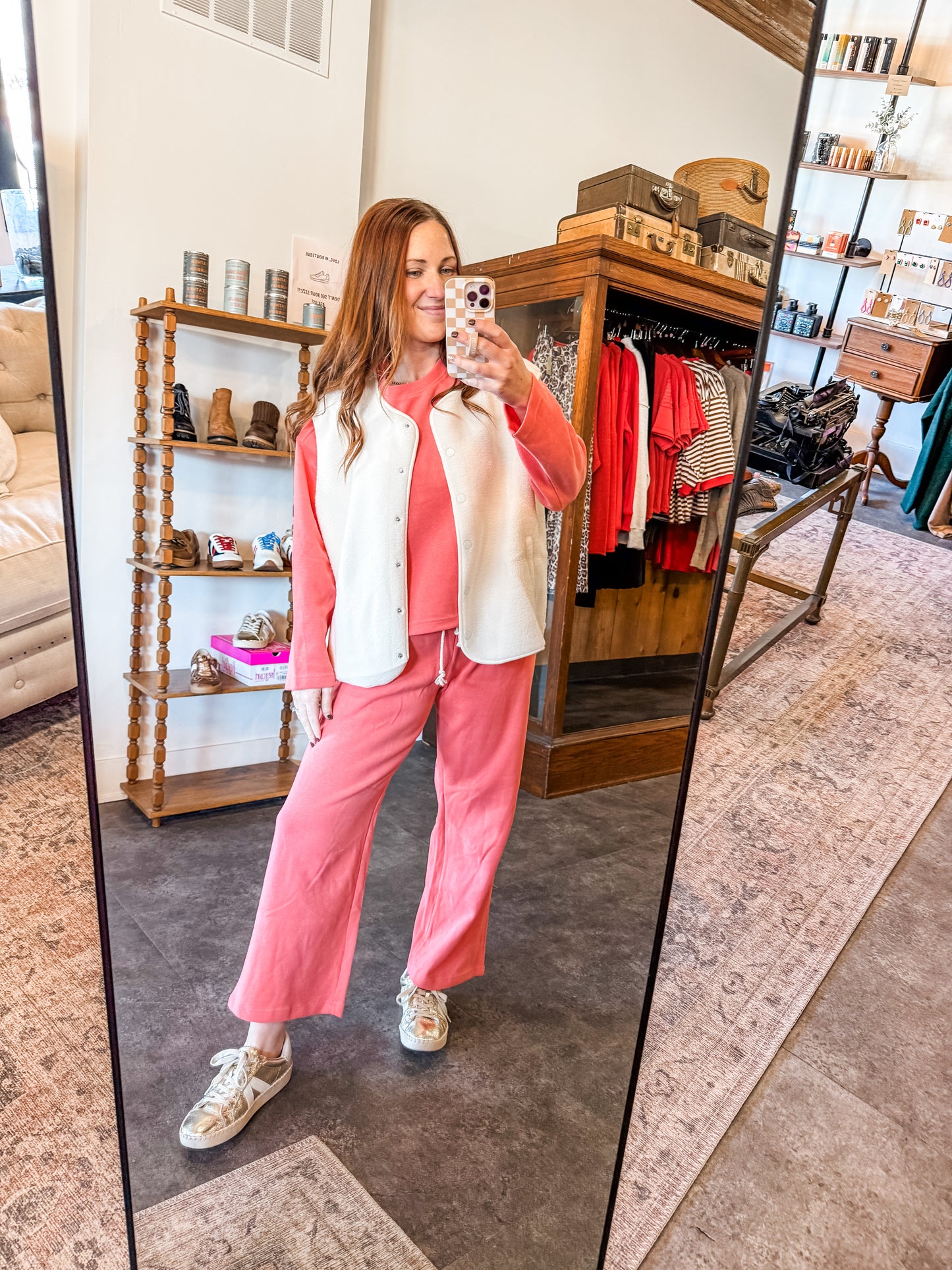 Coastal Casual Pants Guava