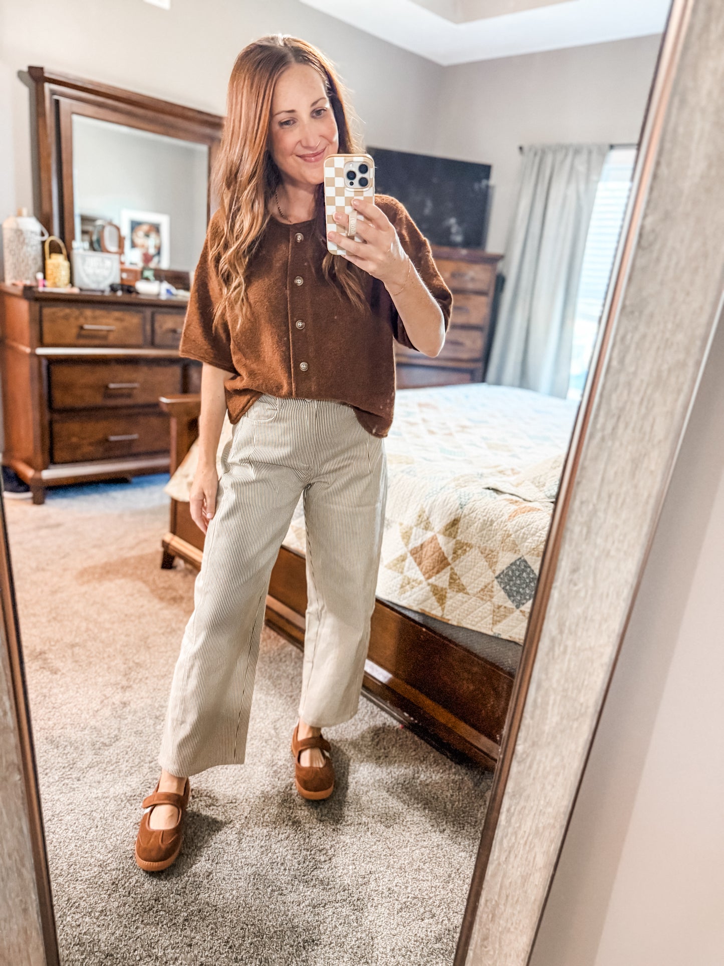The Blaire Button Up Sweater Chocolate