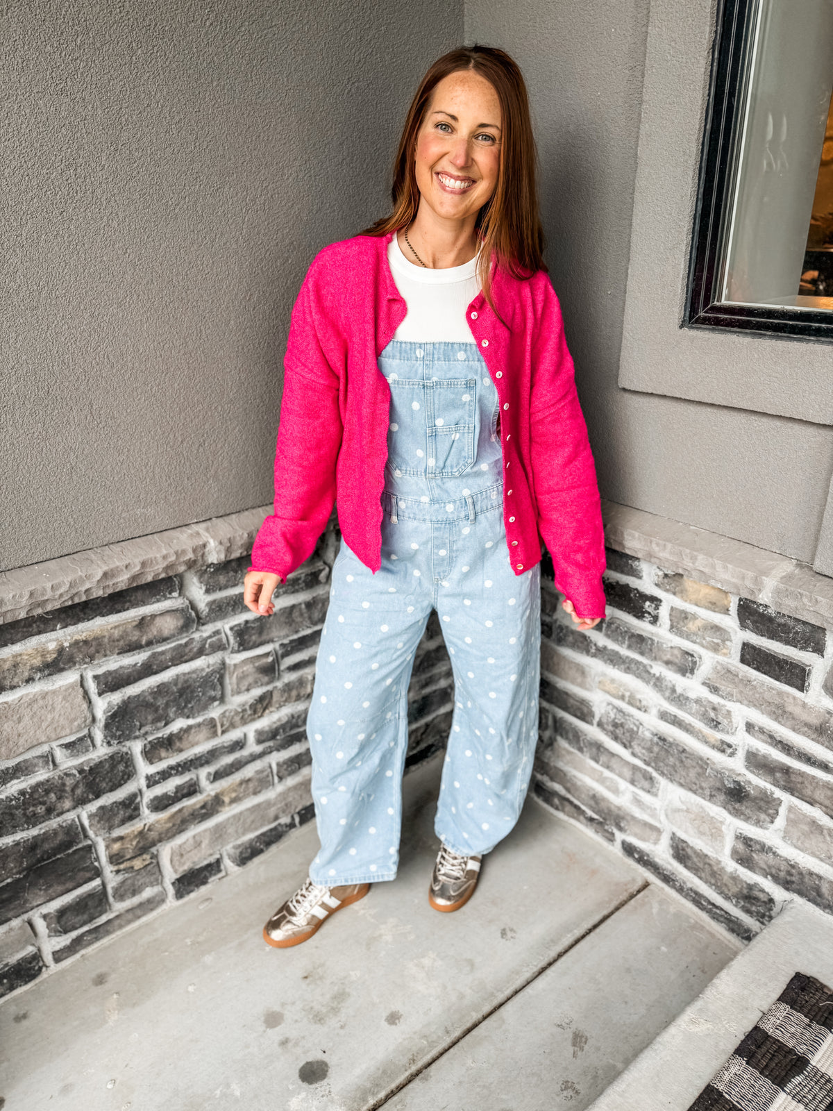 Polka Party Barrel Overalls