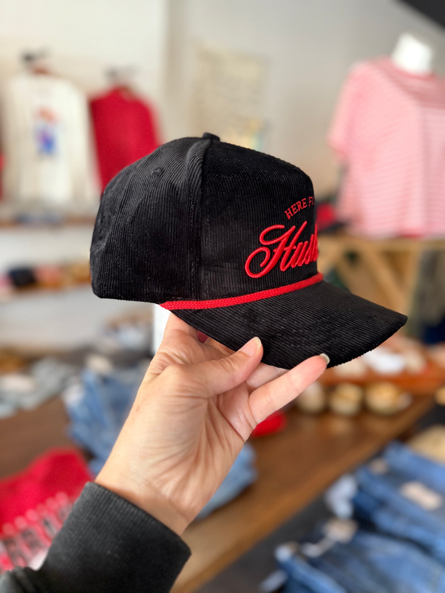 Nebraska Suzuki Black Corded Hat