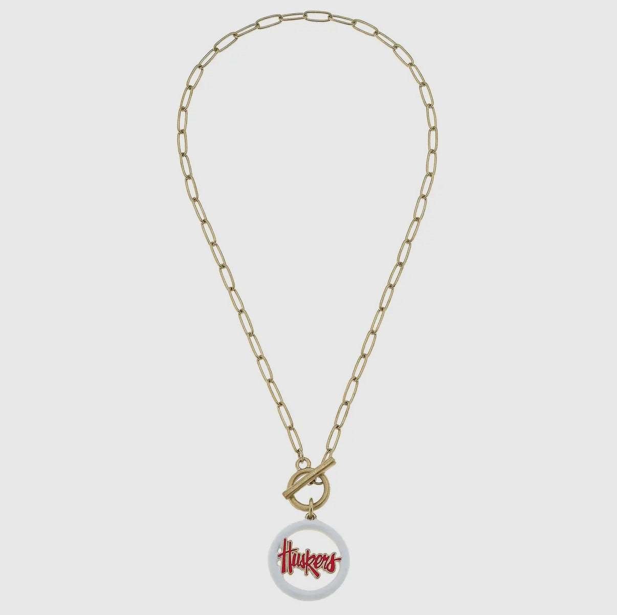Nebraska CornhuskersT Bar Necklace
