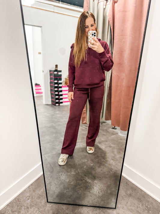Going for Casual Quarter Zip Burgundy