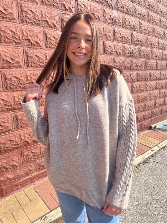 Life in Leisure Sweater Hoodie Mocha