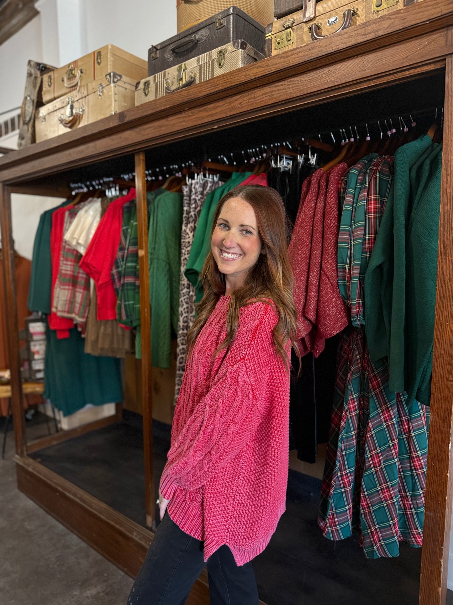 Bare Necessity Sweater Raspberry