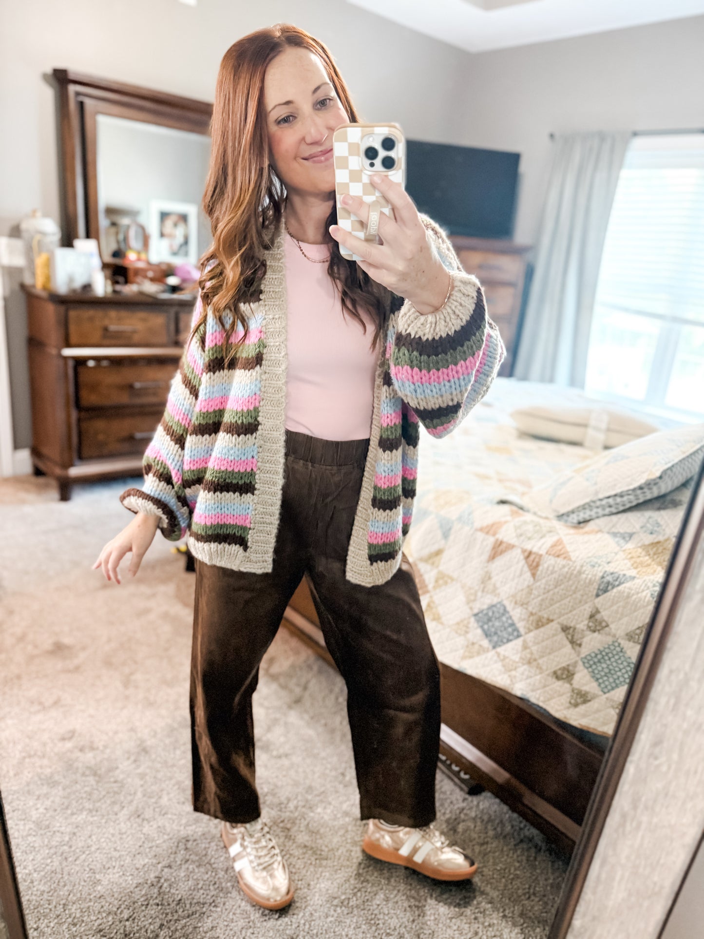 Colorburst Cardigan Pink