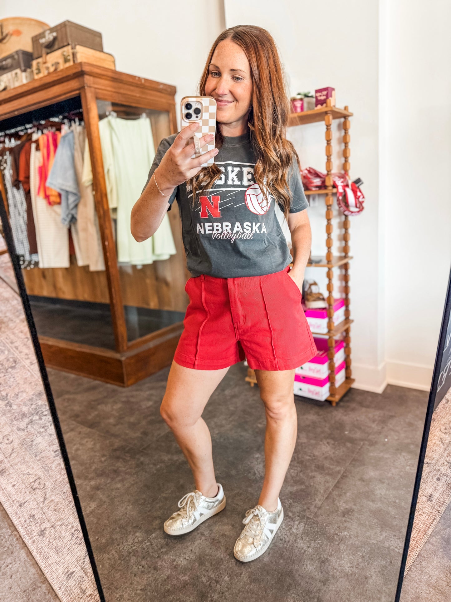 Nebraska Volley T Gray