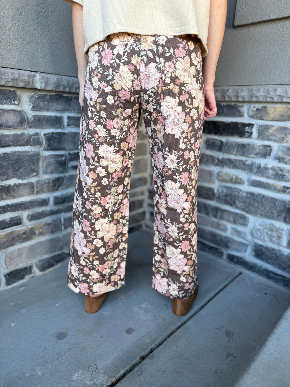 Fall in Bloom Pants Brown