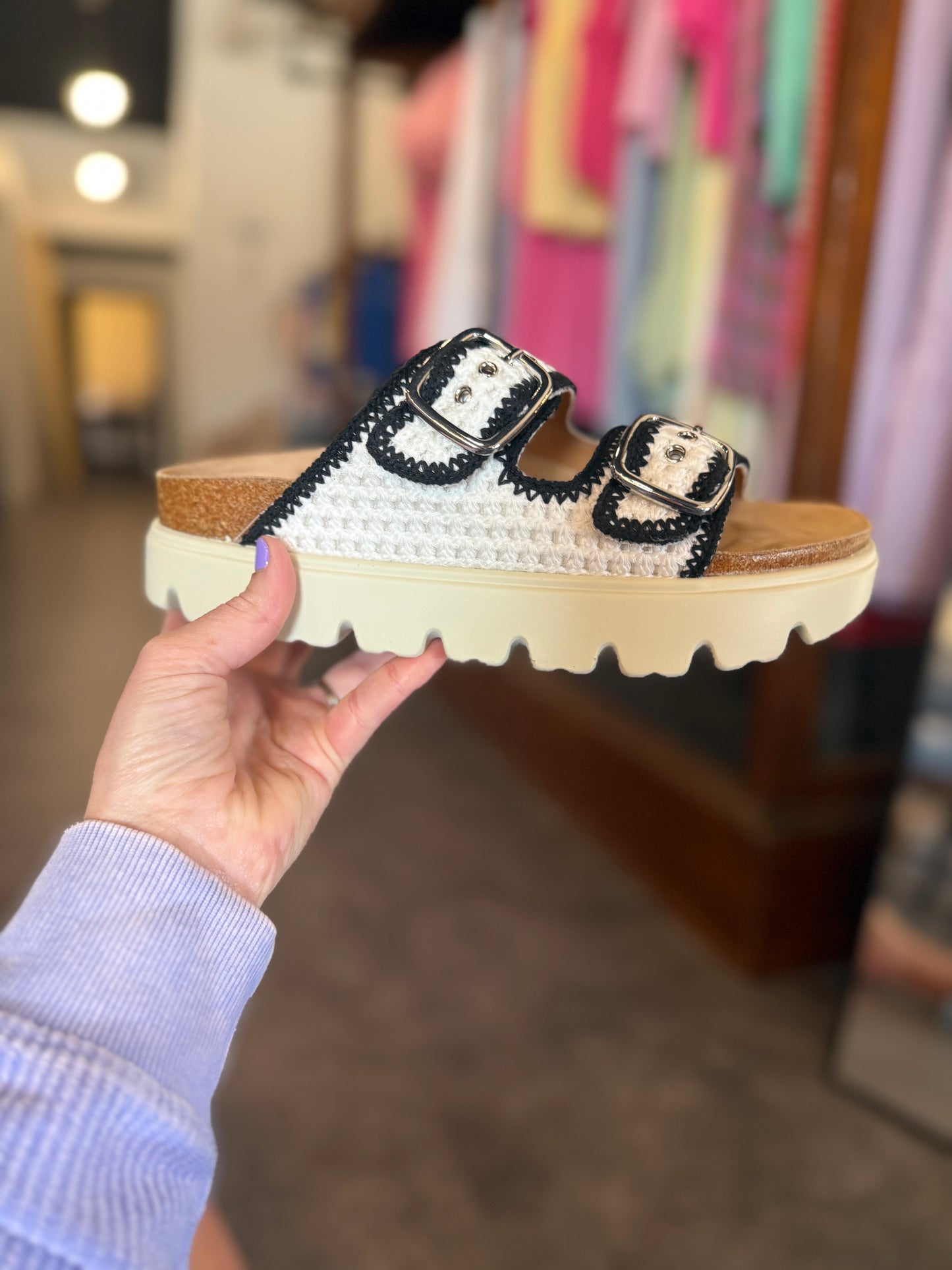 Corkys Rumor Has It Sandal Ivory/Black
