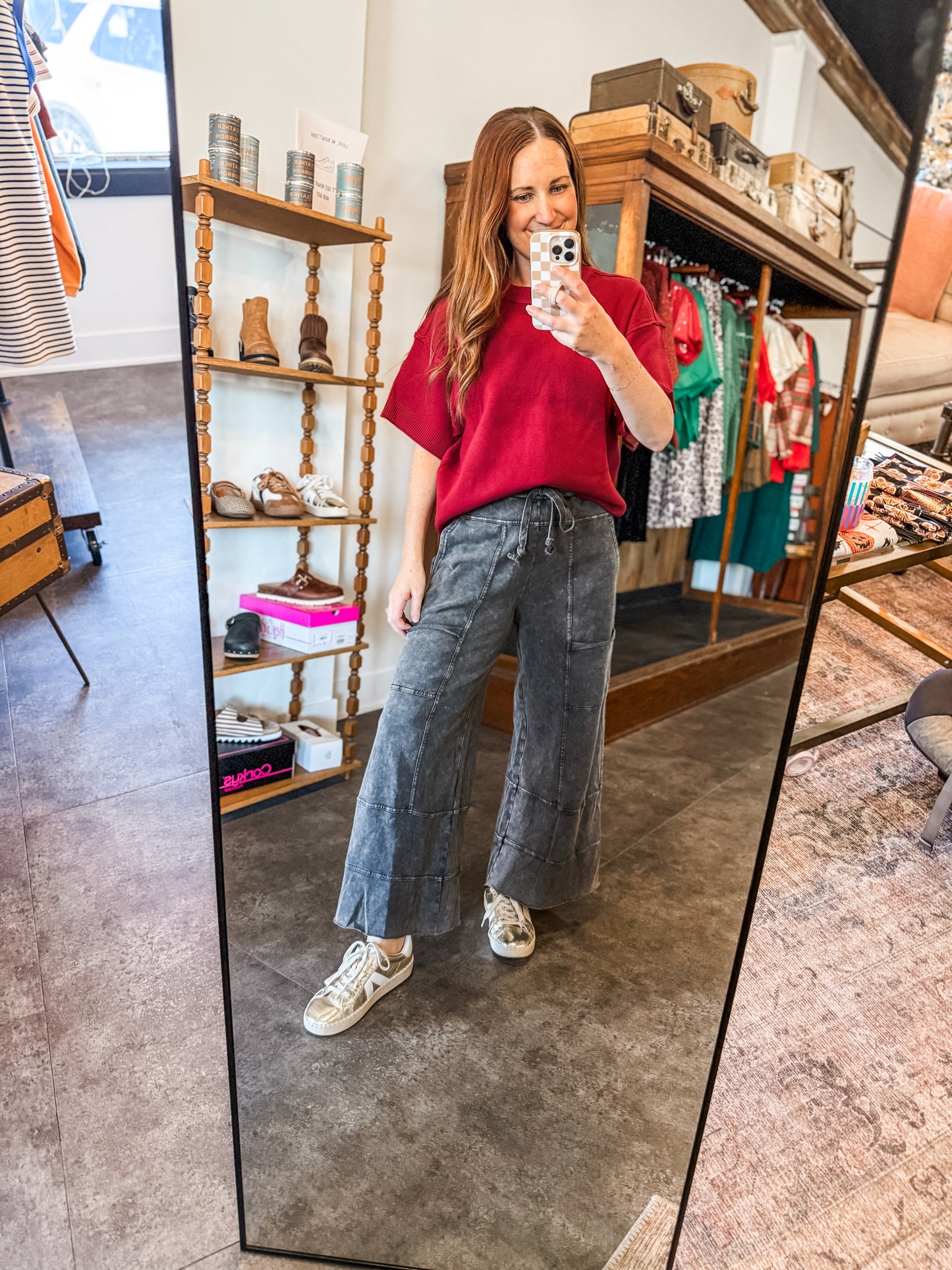 Coffee Run Sweater Burgundy