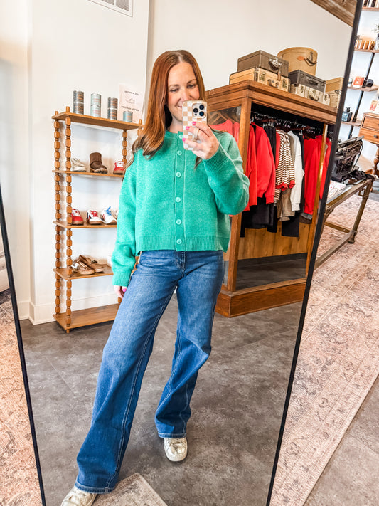 The Alyssa Cardigan Green