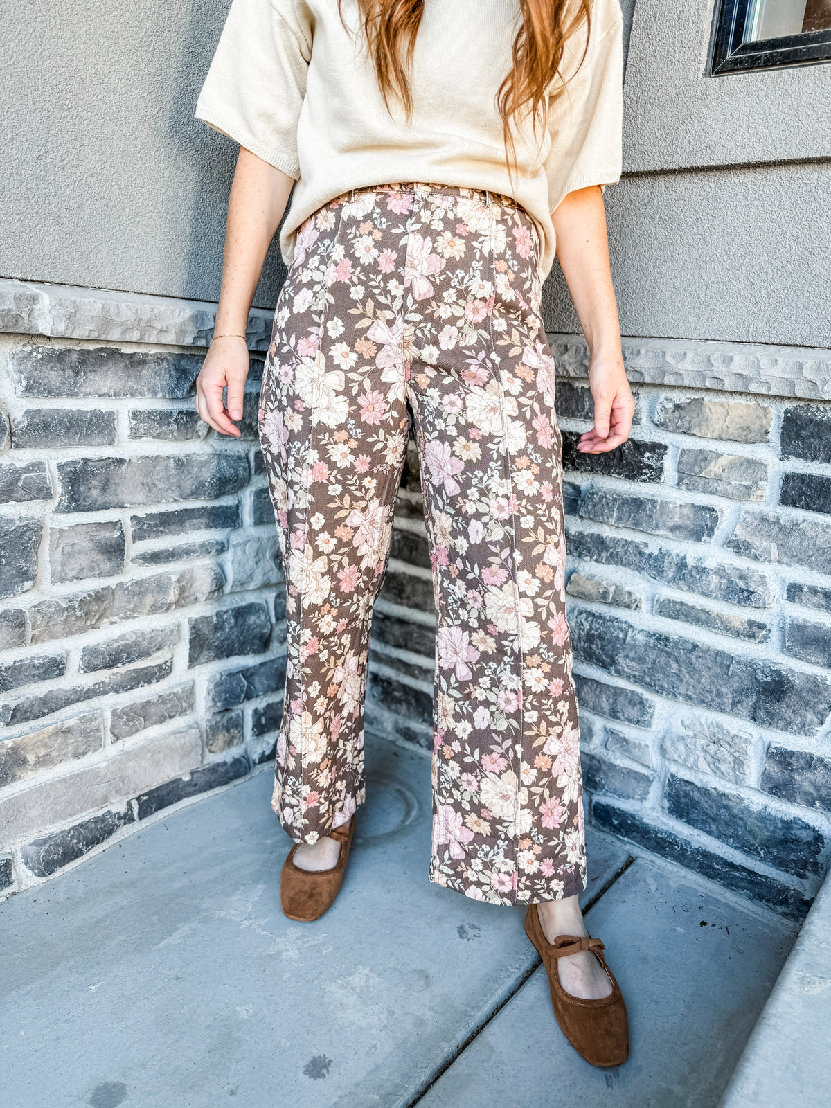Fall in Bloom Pants Brown