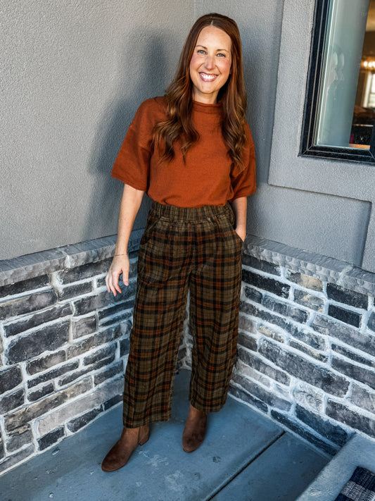 The Collins Mockneck Sweater Rust