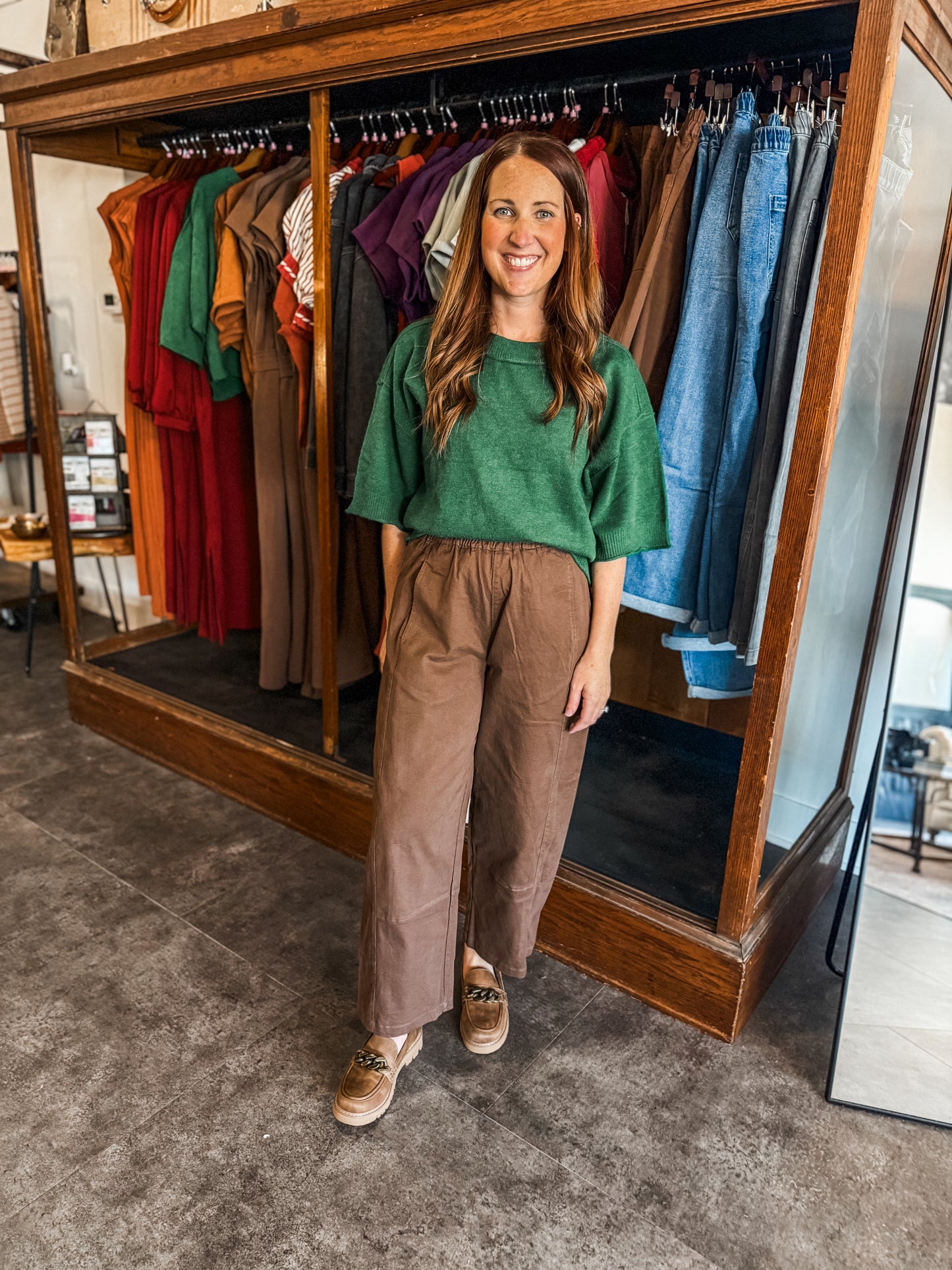 Plain and Simple Sweater Pine