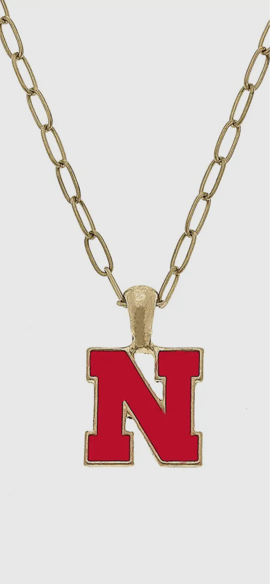 Red N Nebraska Necklace