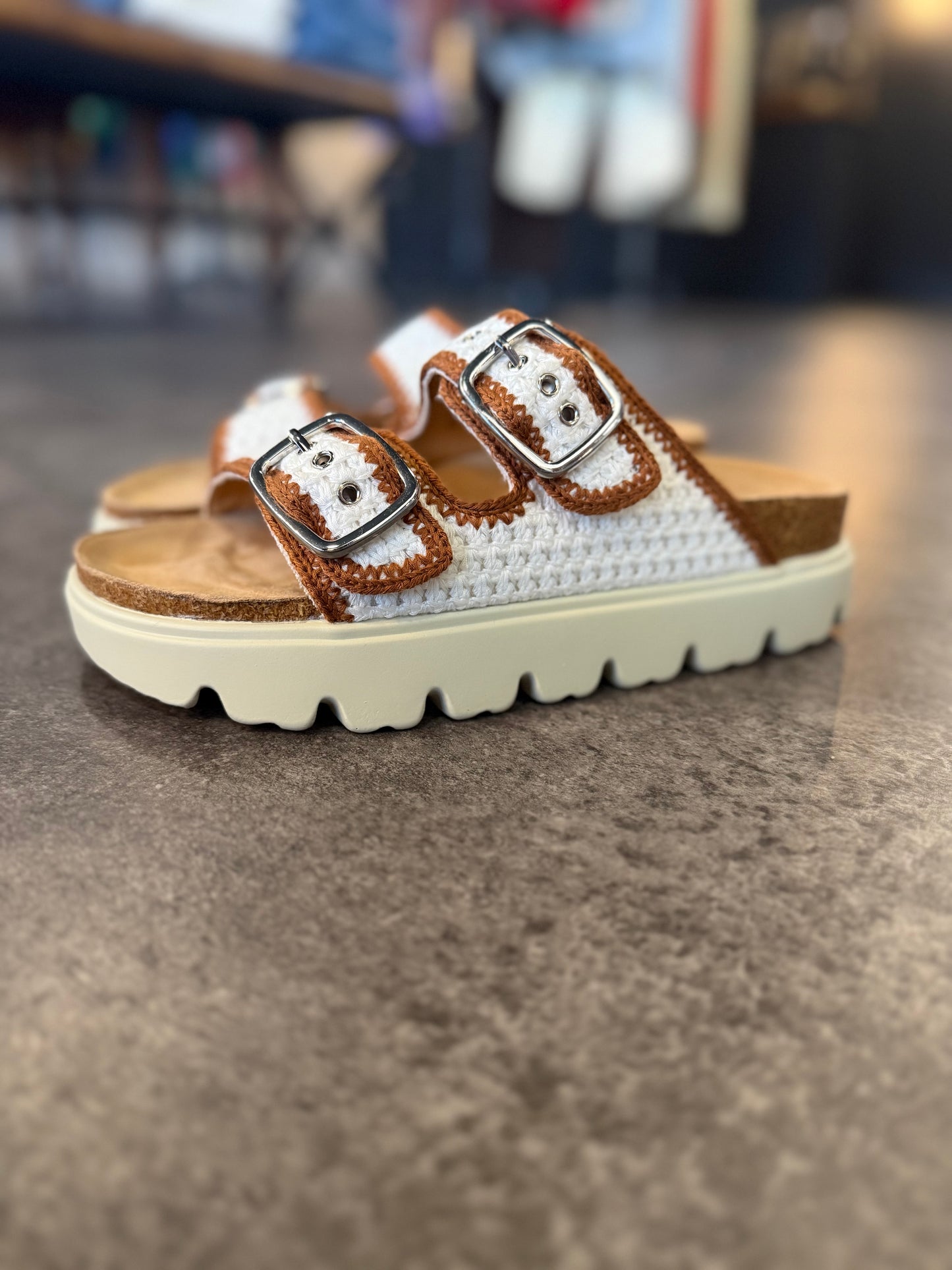 Corkys Rumor Has It Sandal Ivory/Tan