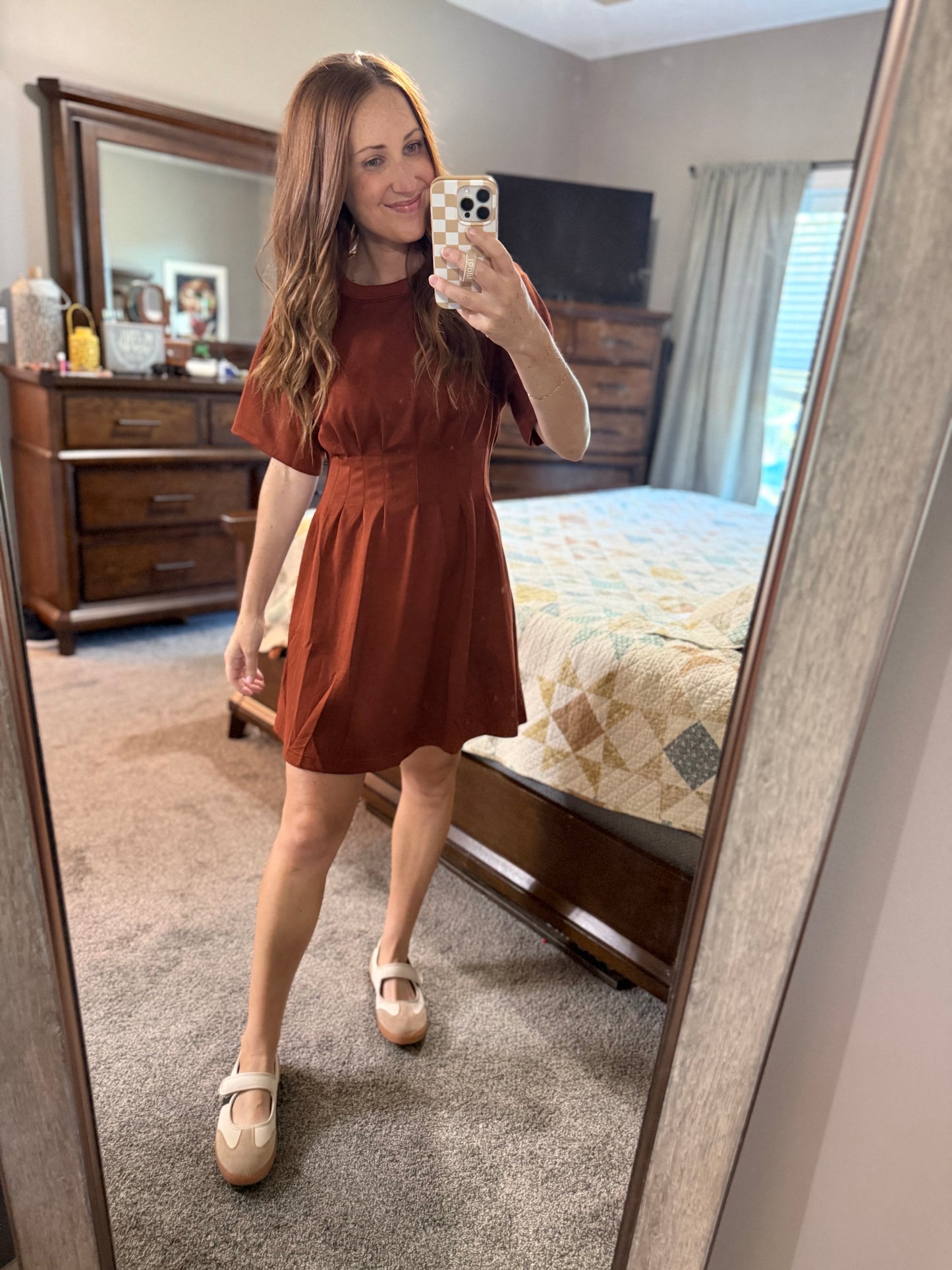 Back to Casual Dress Rust