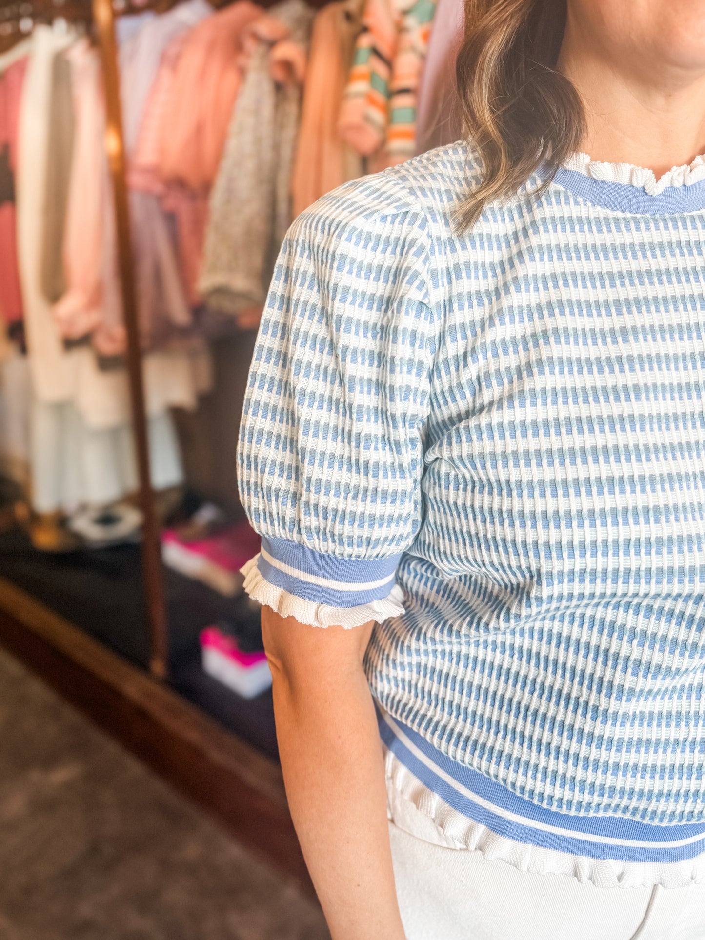 Feels Like Spring Sweater Blue