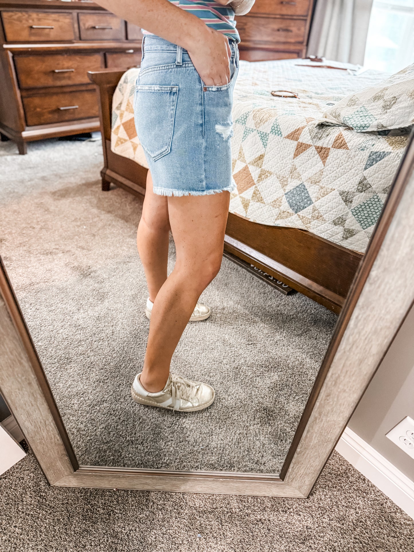 High Rise Mom Short