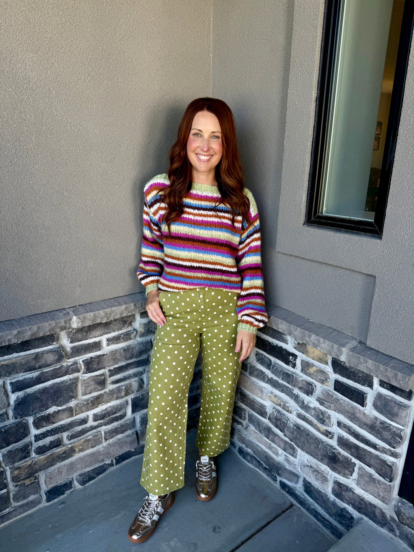 Dot Happens Pants Olive