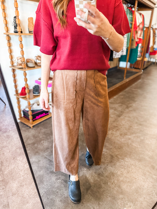 Feeling My Best Pants Camel