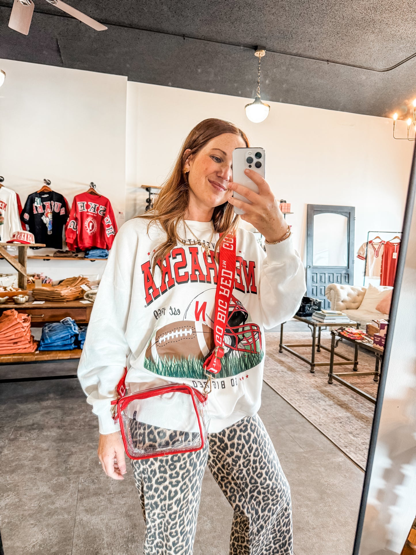 Go Big Red Clear Bags