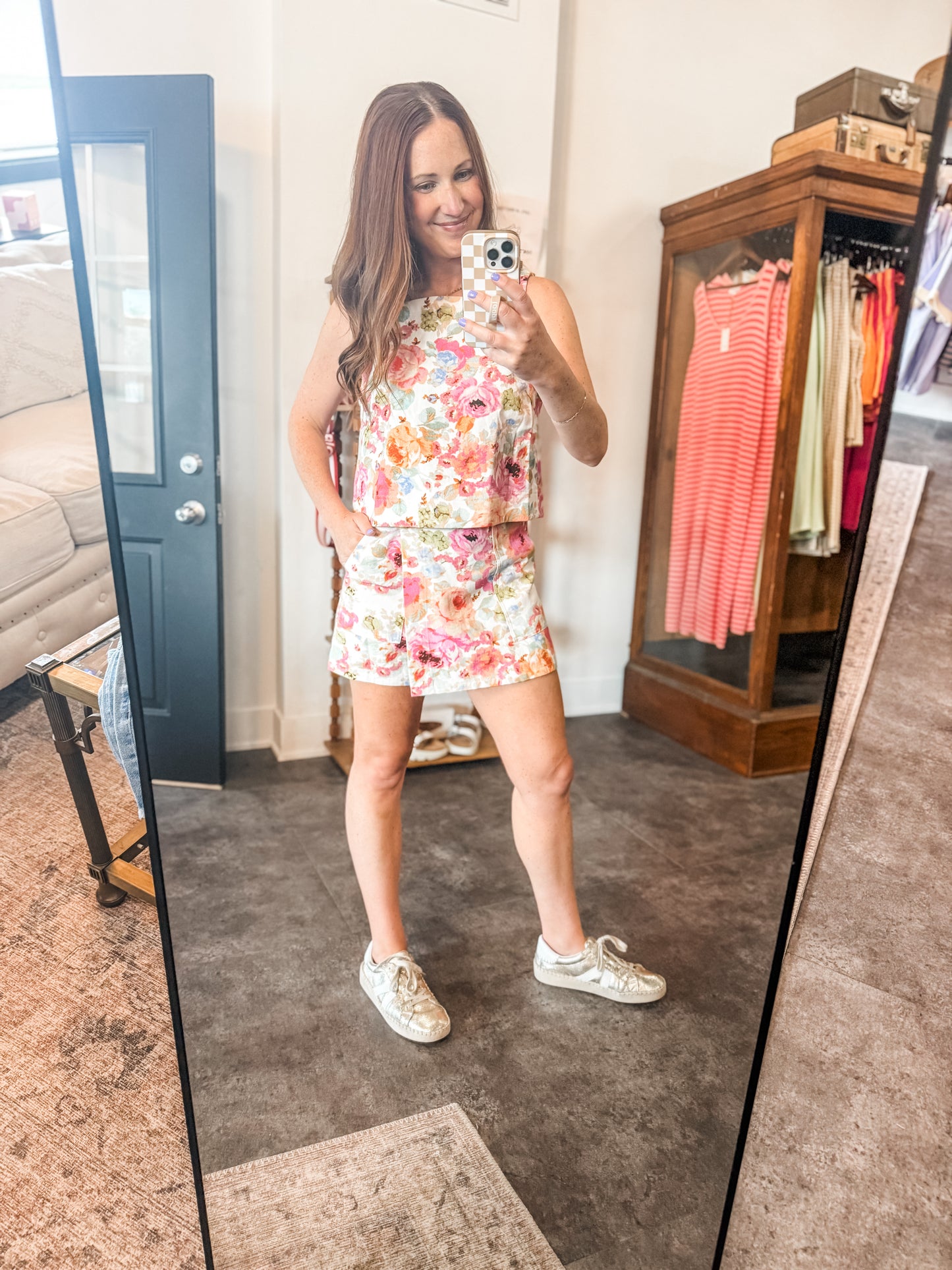 Garden Party Denim Skort
