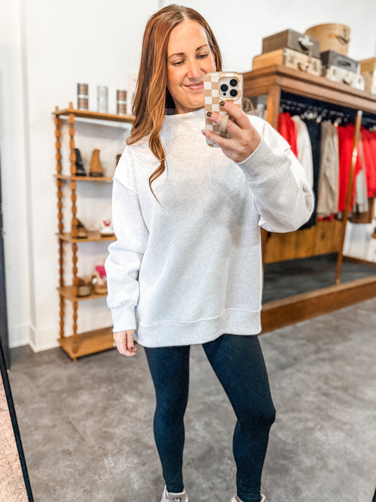 Mock Neck Sweatshirt Ash