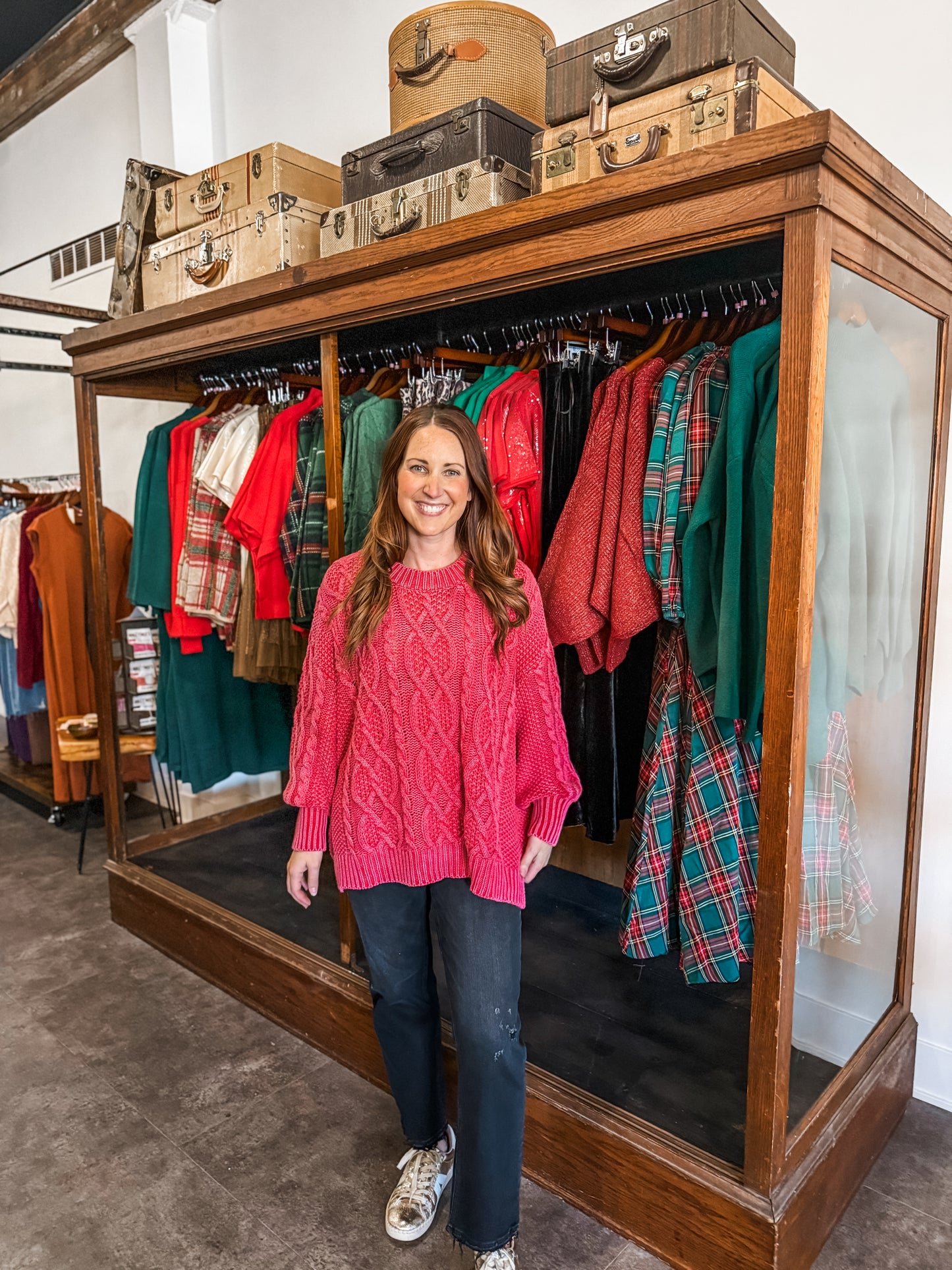 Bare Necessity Sweater Raspberry