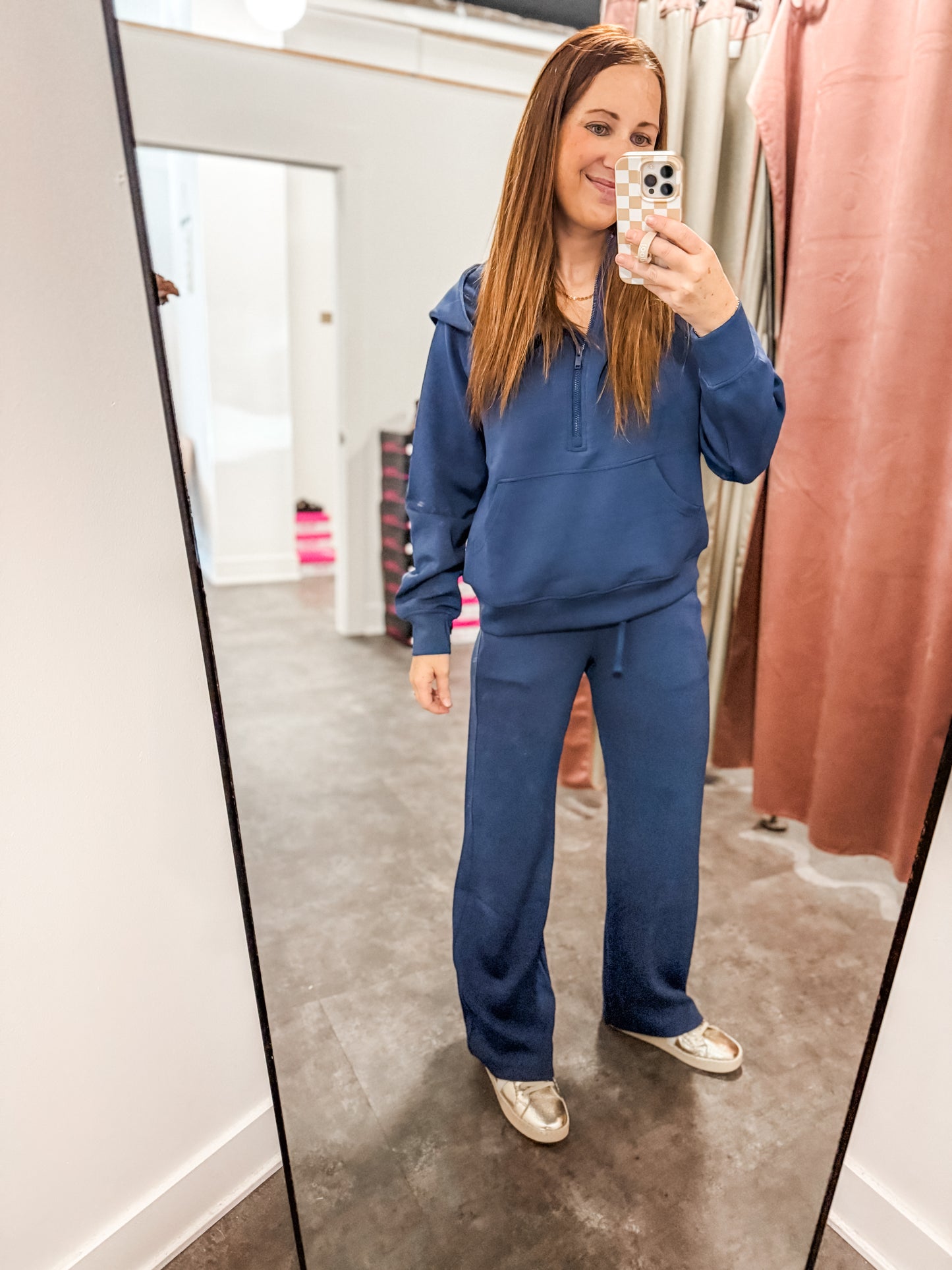 Going for Casual Quarter Zip Navy