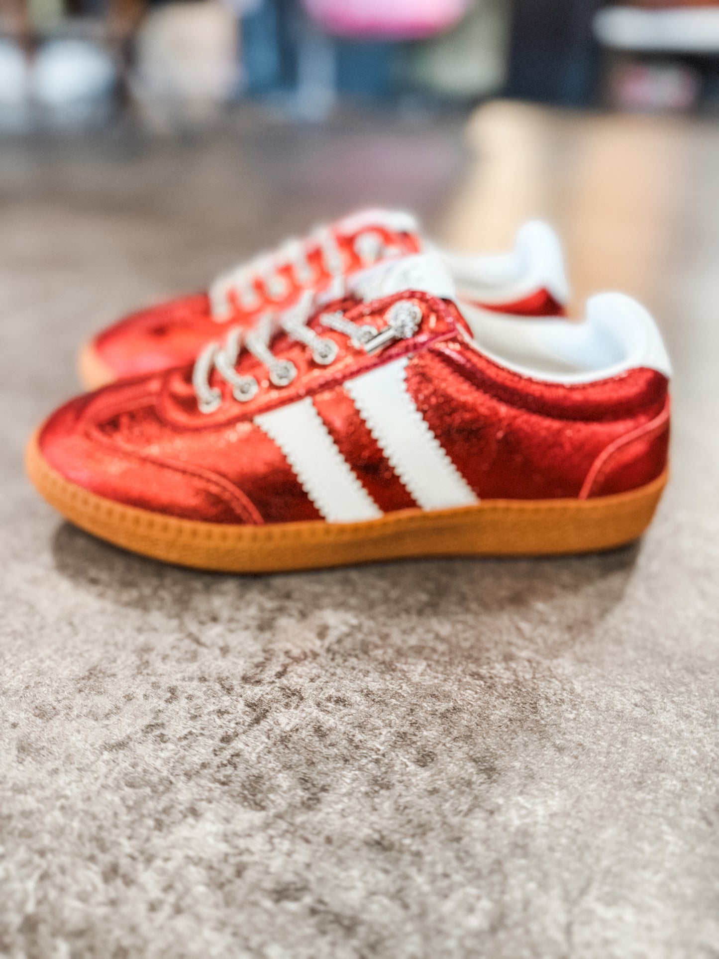 Corkys Game On Red Metallic Pre