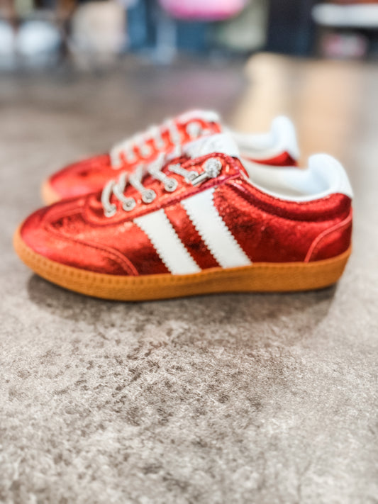 Corkys Game On Red Metallic Pre