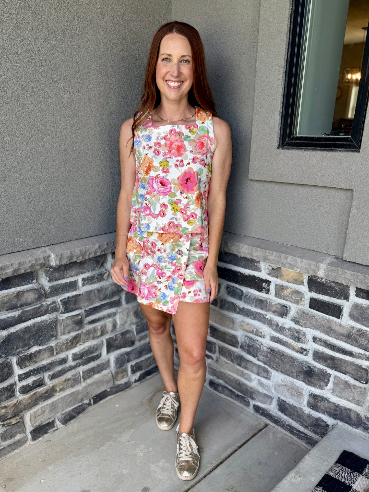 Garden Party Denim Skort