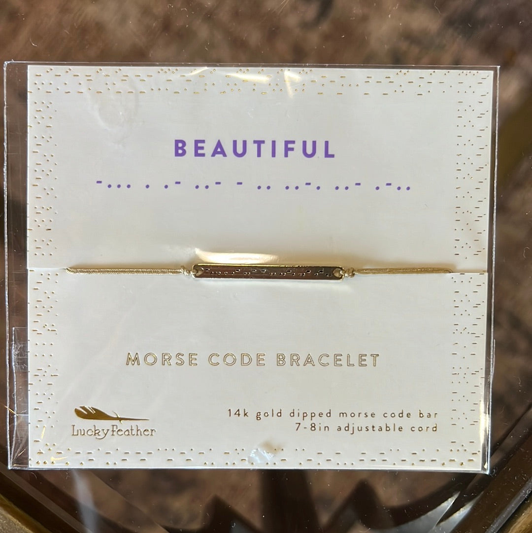Beautiful Morse Code Bracelet