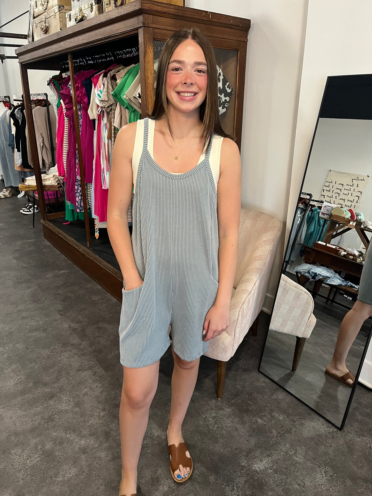 Just a Dream Romper Seagrass