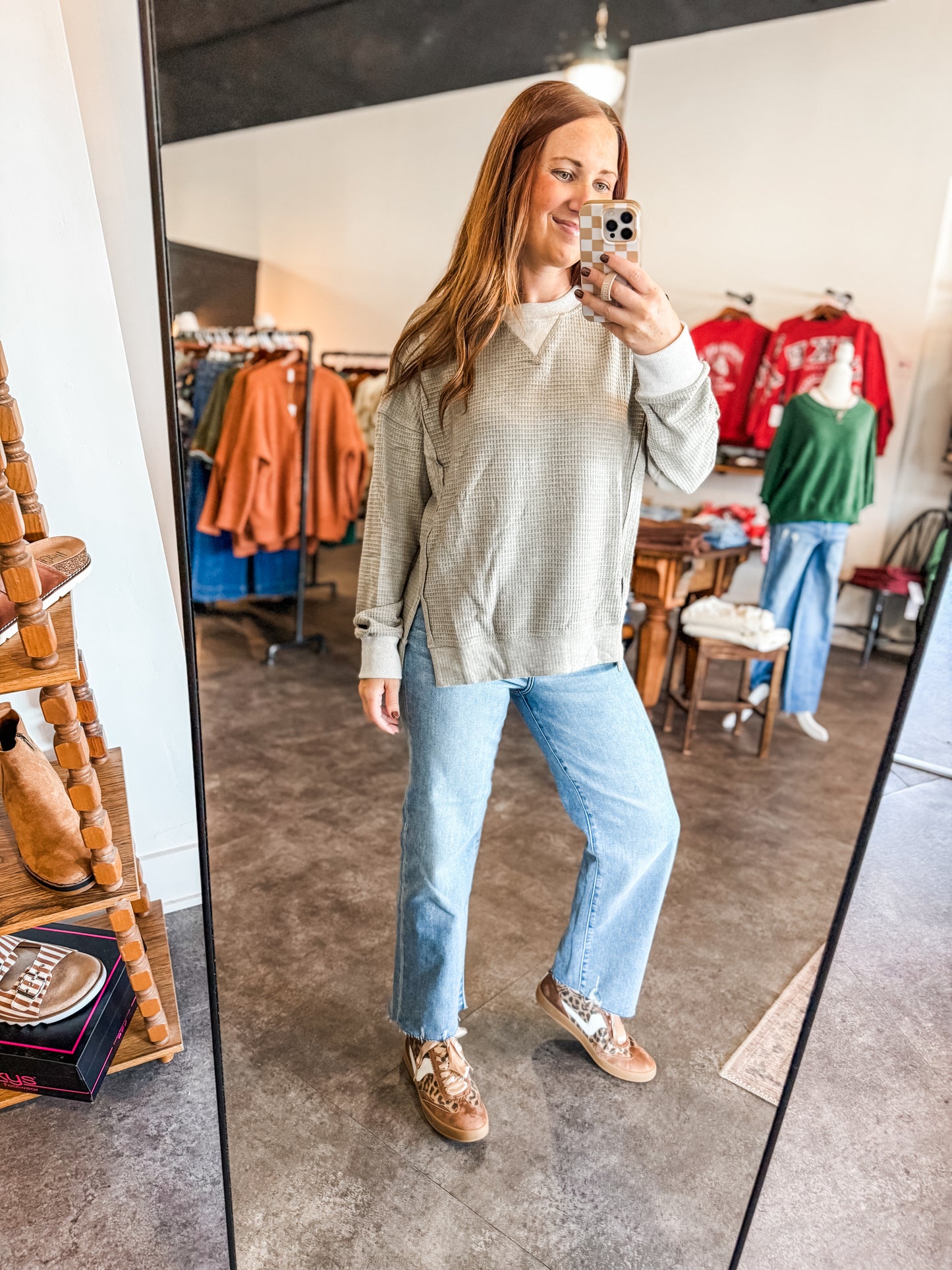 Throw and Go Sweatshirt Olive