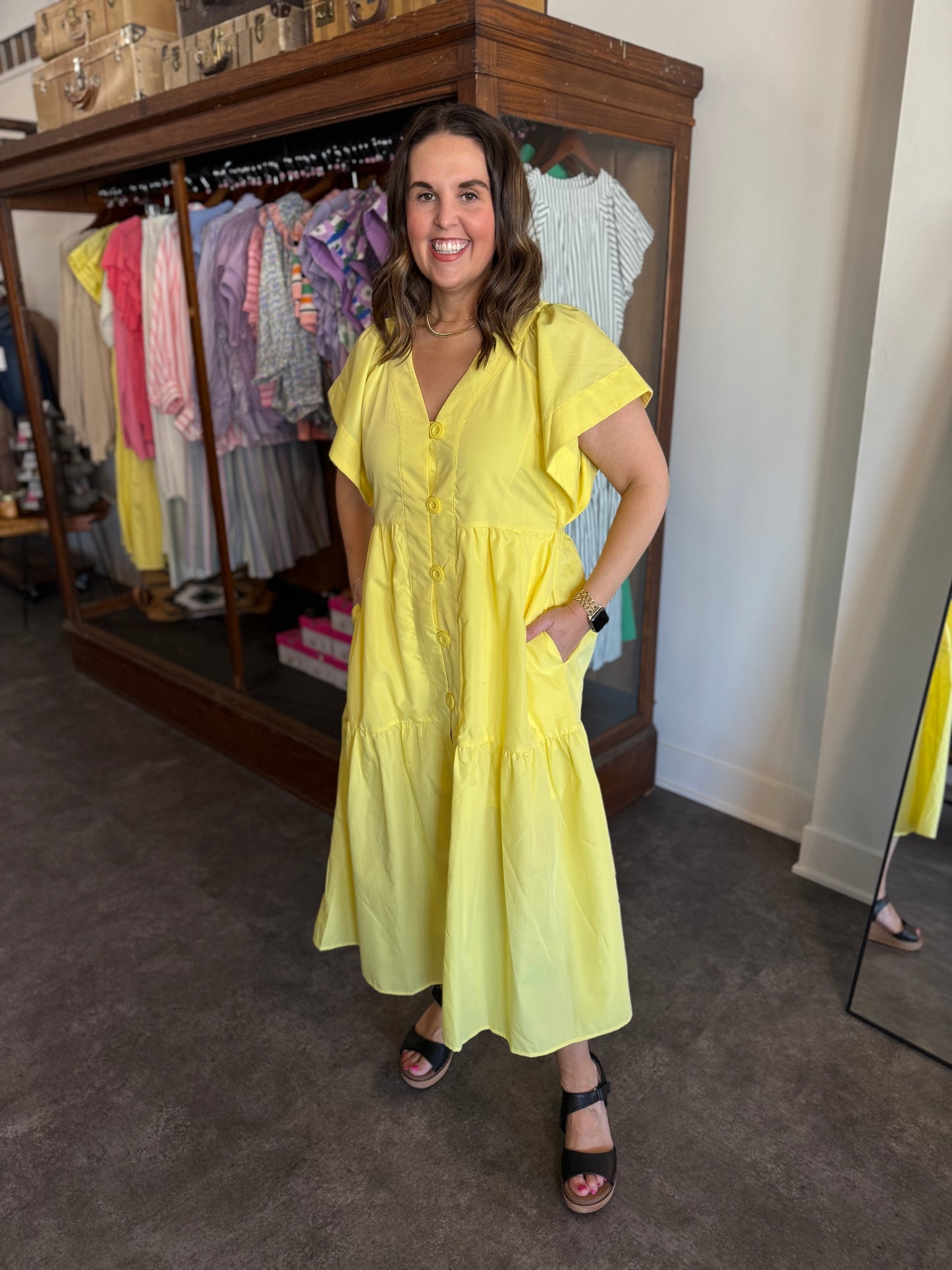 Sunshine Forever Dress Yellow