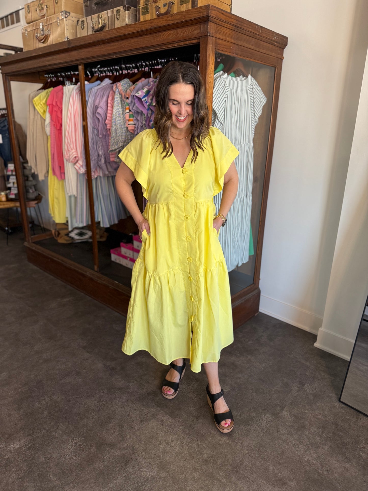 Sunshine Forever Dress Yellow