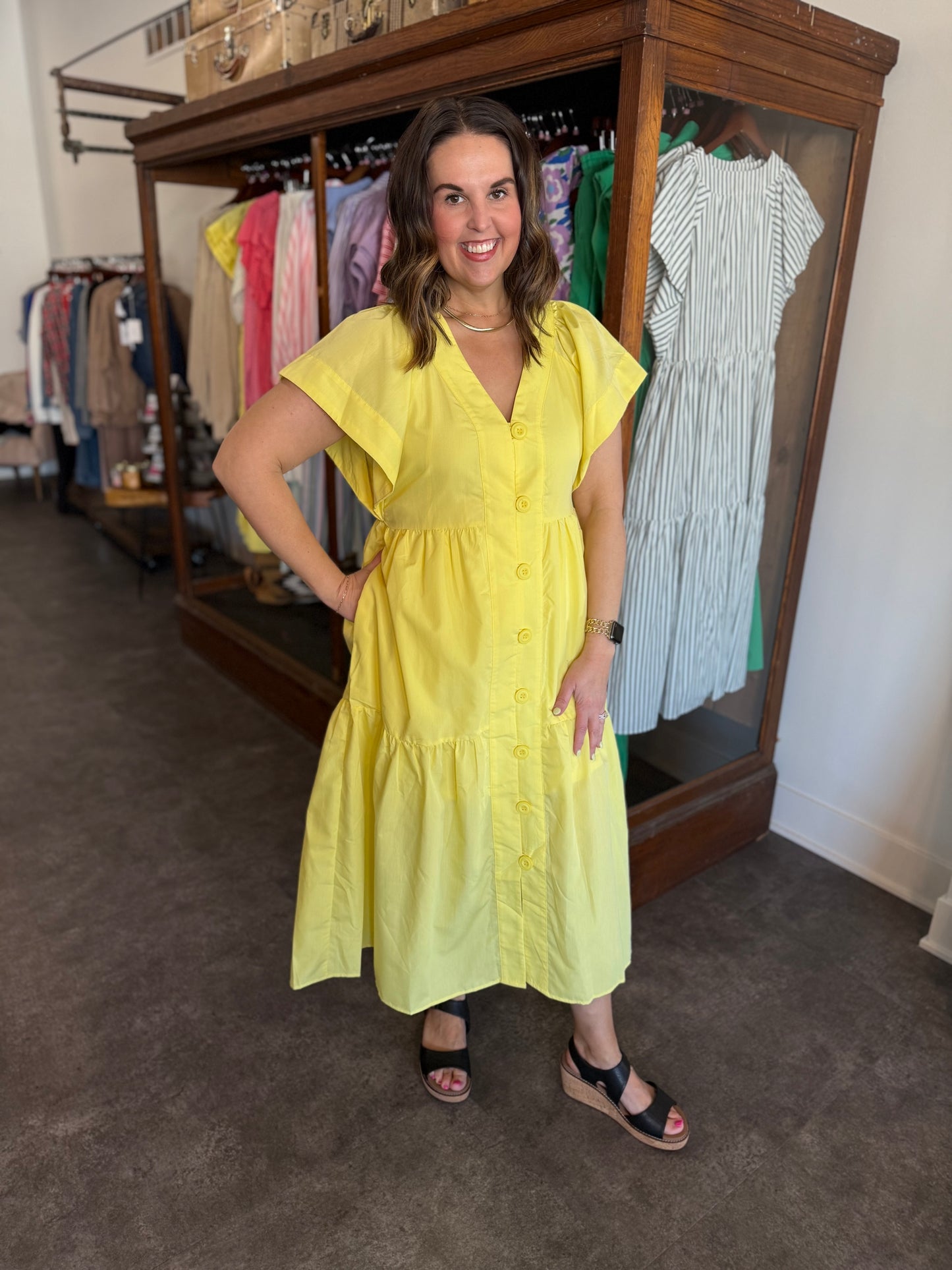 Sunshine Forever Dress Yellow